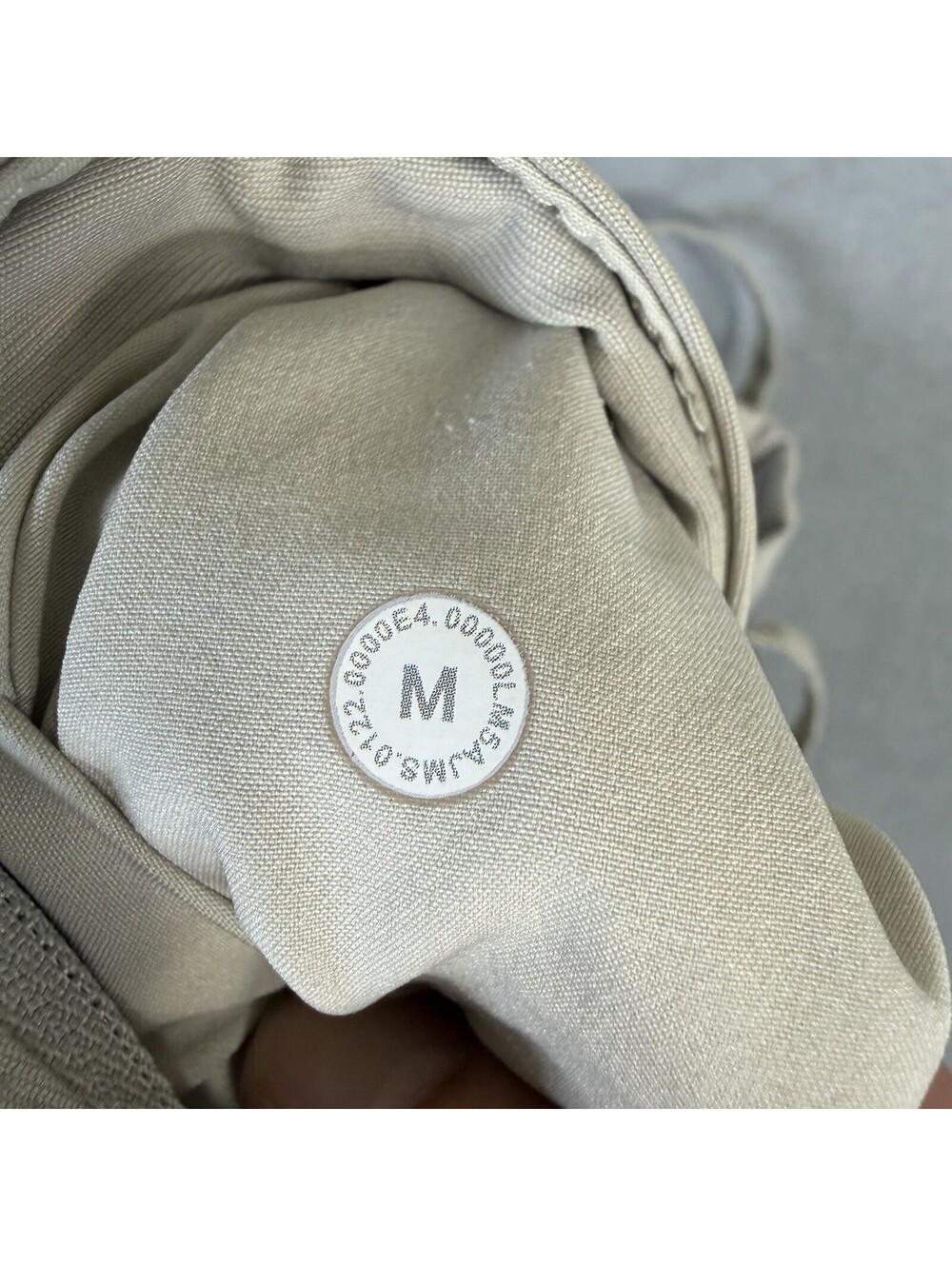 Lululemon ABC Jogger Pants Mens Medium Short Beige Raw Linen Warpstreme LM5AJMS - Picture 5 of 8